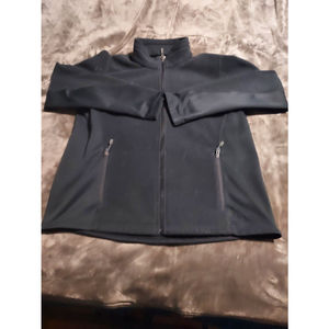 Nike ACG Full Zip Jacket Women's Size L Black Fleece Sweatshirt Hiking Pockets